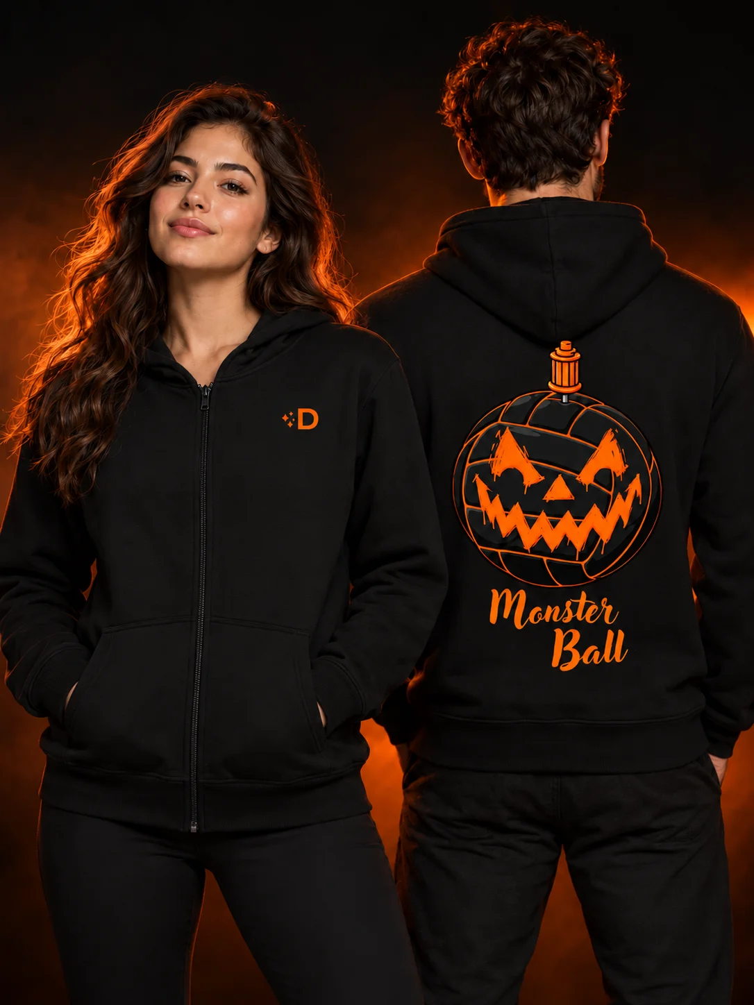 Sudadera "Monster Ball" - Negro