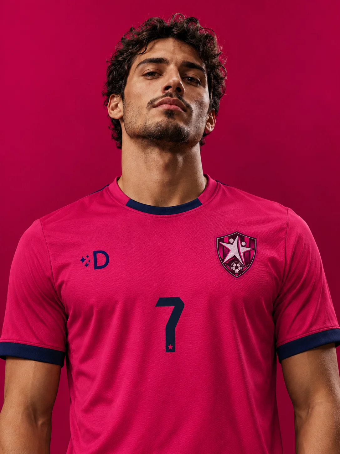 Camiseta equipación Stars Sport Madrid fútbol | Rosa